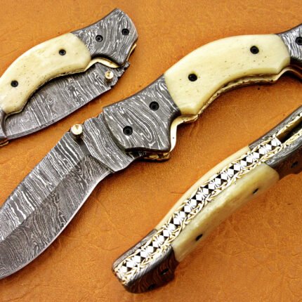 Folding Knife Camel Bone Handle