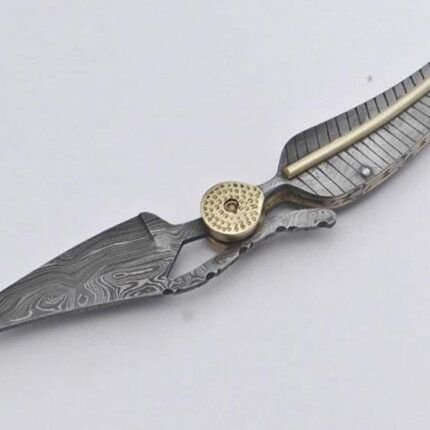 Hand Forged Pocket knife-Damascus