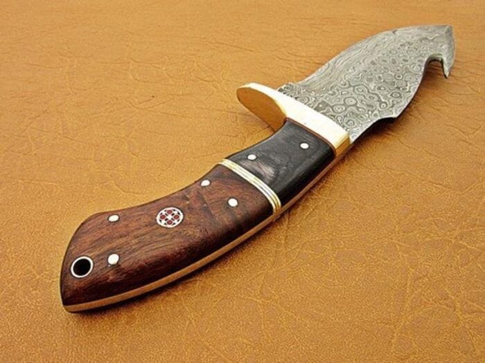 Handmade Skinner Knife Gut hook Gift for Husband