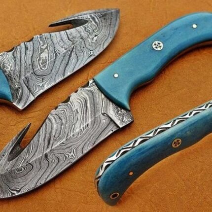 XMas Santa Present Damascus knife Best Gift For Christmas