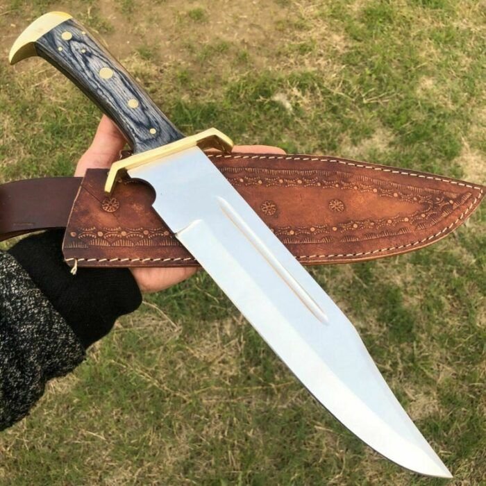 Handmade D2 Steel Bowie Knife-Micarta Handle