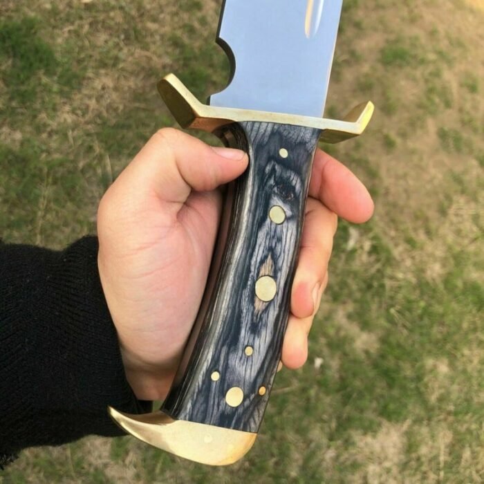 Handmade D2 Steel Bowie Knife-Micarta Handle