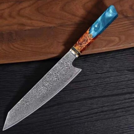 Damascus Chef Knife 8” Blade VG 10