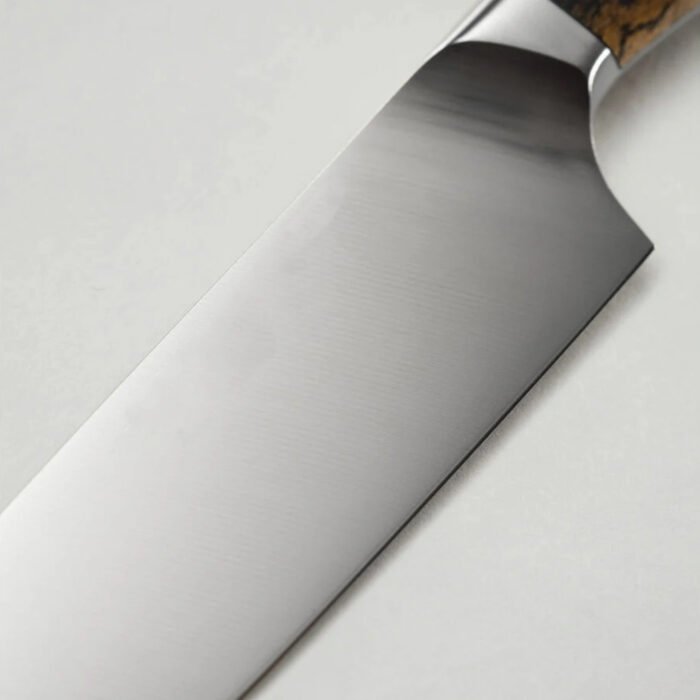 8-Inch Brown Handel Chef Knife - Steel