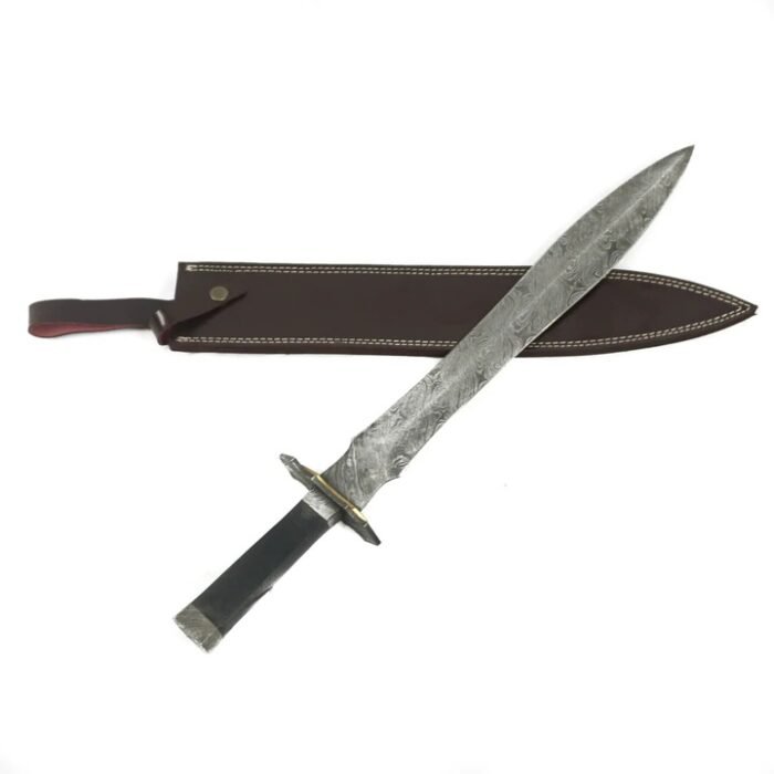 Viking Sword / Ulfberht Sword- High Carbon Damascus Steel Sword- 24"