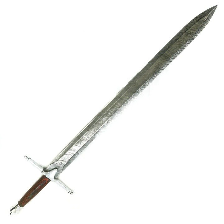 Viking Sword- Carolingian - High Carbon Damascus Steel - 38"- Viking Age