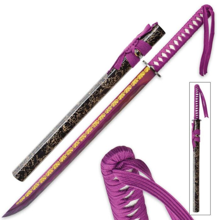 Purple Empress Short Samurai Sword