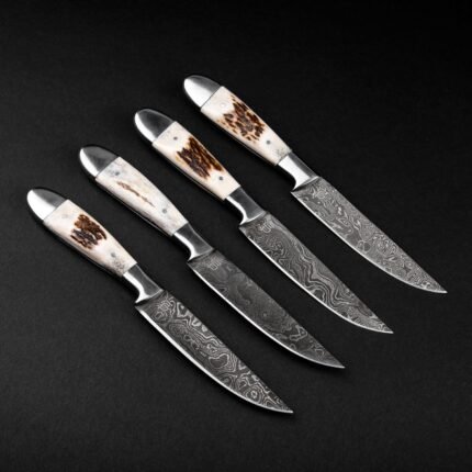 Premium Damascus Steel Steak Knives