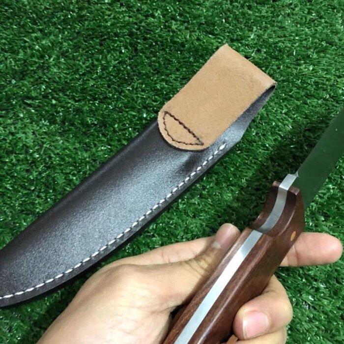 Yoyo's Fixed Blade Tactical Bushcraft Camping Knife [Leather Sheath Included]