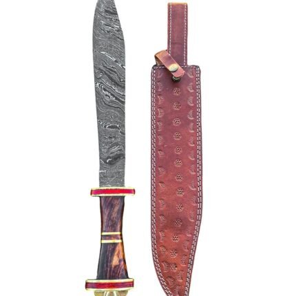 Viking Sword- High Carbon Damascus Steel Sword- 21"