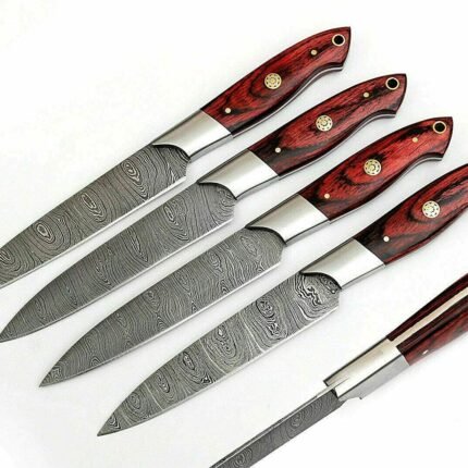 Damascus Steak Knife Set