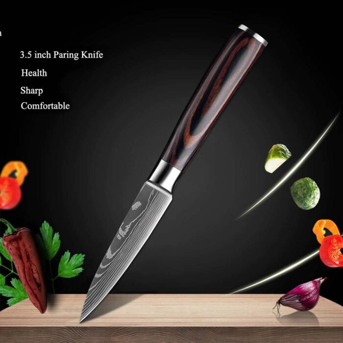 Damascus Chef knife 1-10 Pcs Set Kitchen Knives