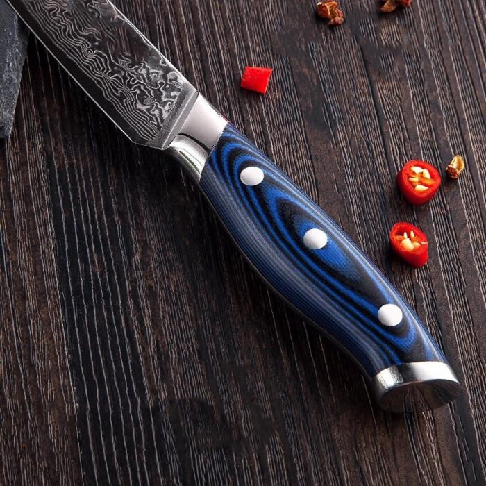 Stainless Steel Steak Knife 4 pcs Set Damascus - 67 Layers