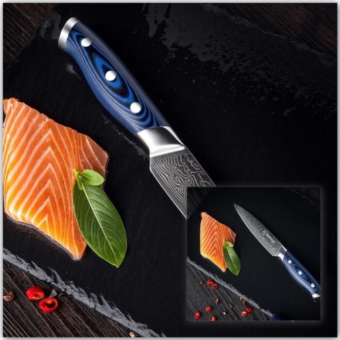 Stainless Steel Steak Knife 4 pcs Set Damascus - 67 Layers