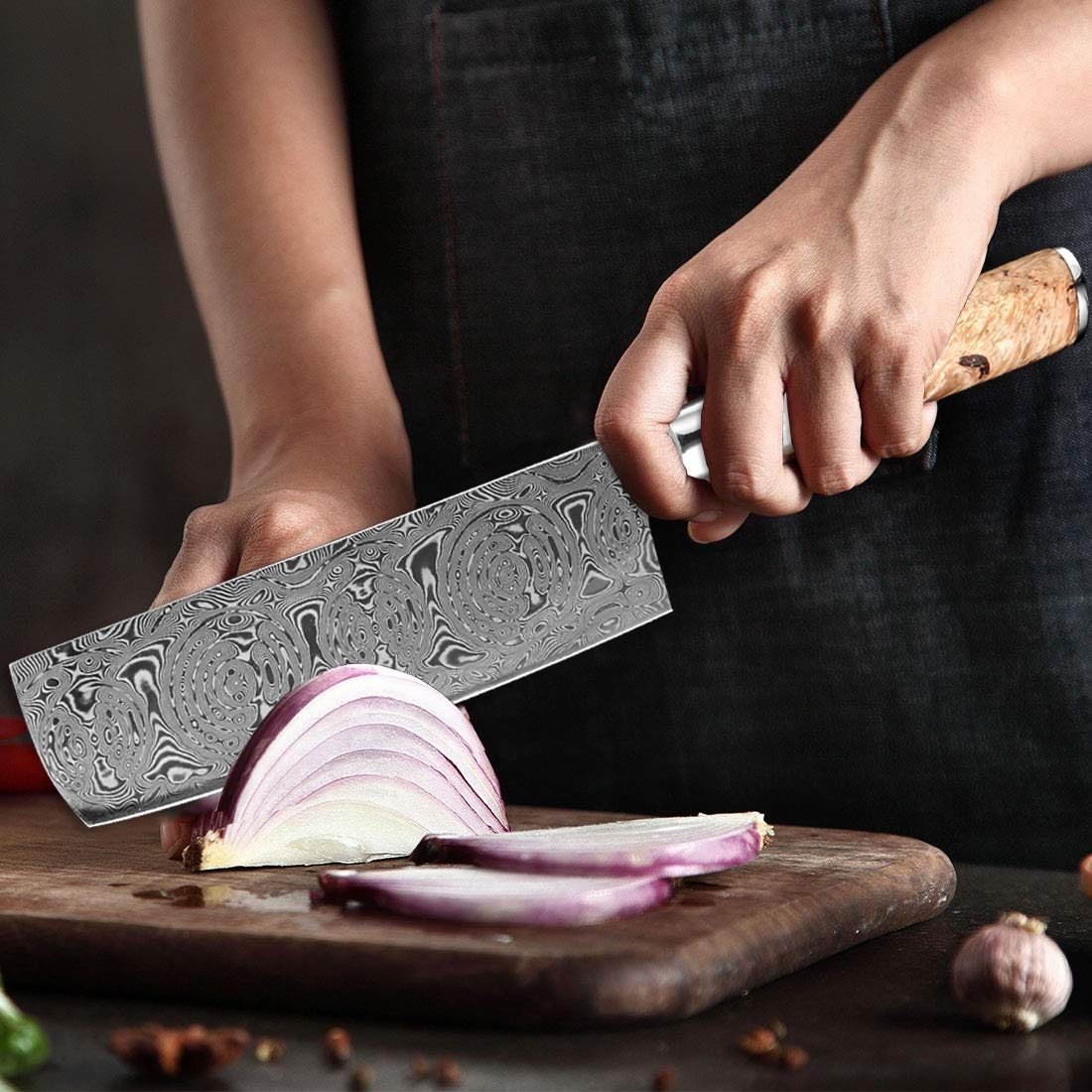 handmade-damascus-steel-cleaver-knife-sharp-chef-knife