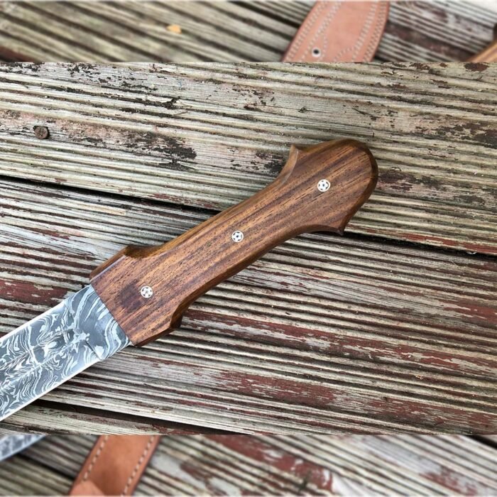 24 Inches Fixed Blade Double Edge-Damascus Sword