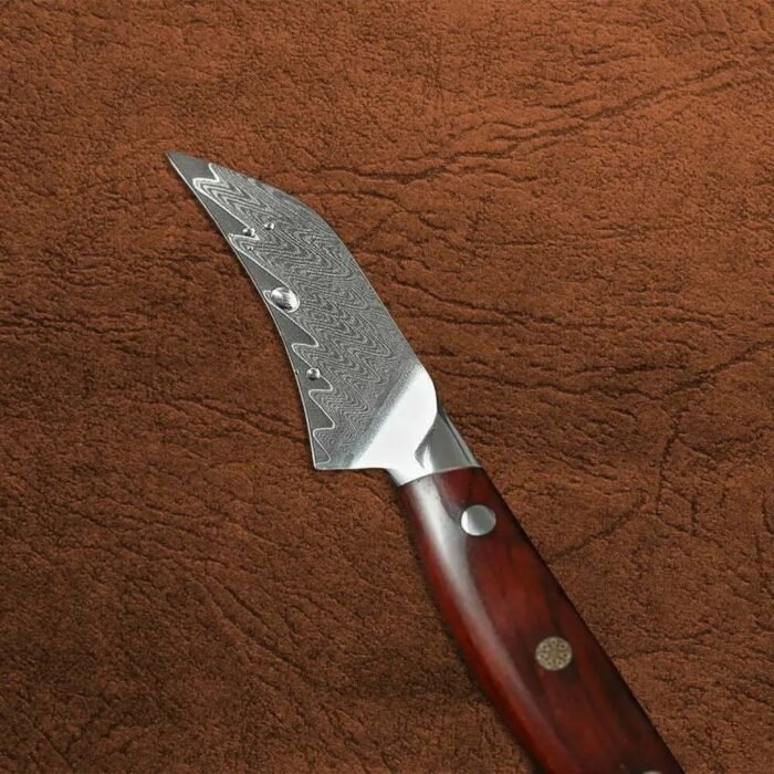 67 Layers Damascus Steel 3 Inches Paring Knife With Rosewood Handle