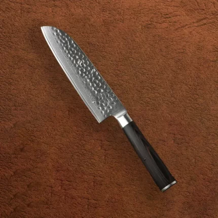 67 layers Damascus Steel Santoku Knife with Pakka Wood Handle