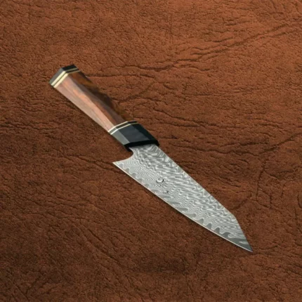 Damascus 67 Layers 5 Inches Steel Utility Knife with Desert Ironwood Handle