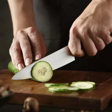 German Steel 5 Inches Utility Knife With Natural Ebony Wood Handle