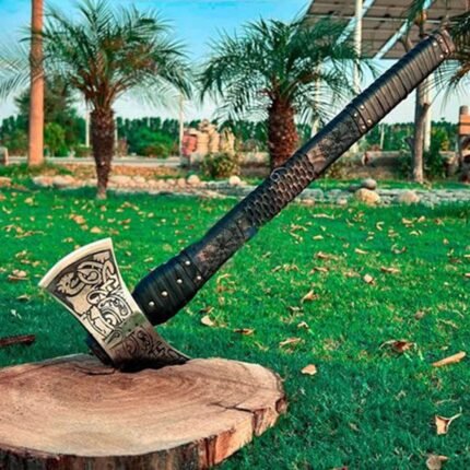 Custom Hand Forged Double Headed Camping Axe