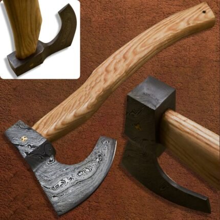 Damascus Steel Hatchet Camping Axe