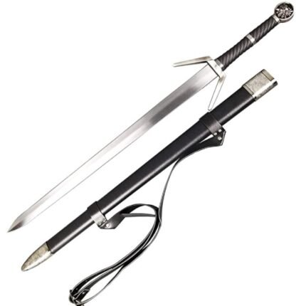 Otakumod One Hand Silver Sword Medieval Knight Sword