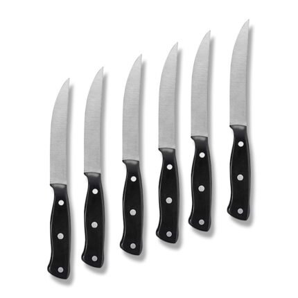 Steak Knife Set 6 Piece – Beautiful Black Handle