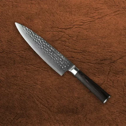 Super Sharp 67 layers Damascus Steel Chef Knife with Pakka Wood Handle